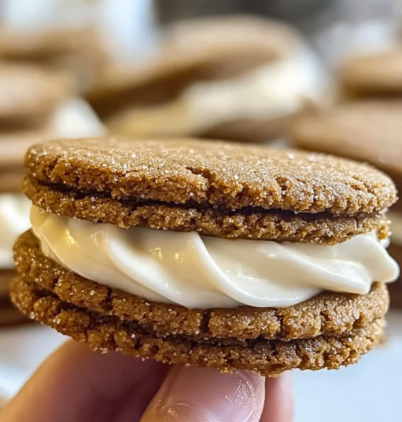 Lebkuchen-Sandwich-Kekse mit fluffiger Buttercreme 1 Lebkuchen-Sandwich-Kekse