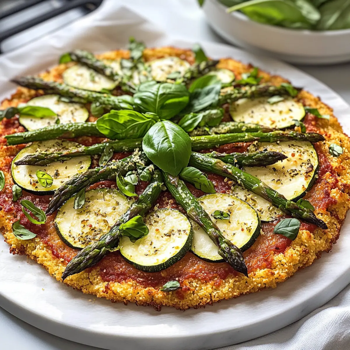 GrA¼ne Pizza Power Blumenkohl Pizza mit grA¼nem Spargel jucrhj