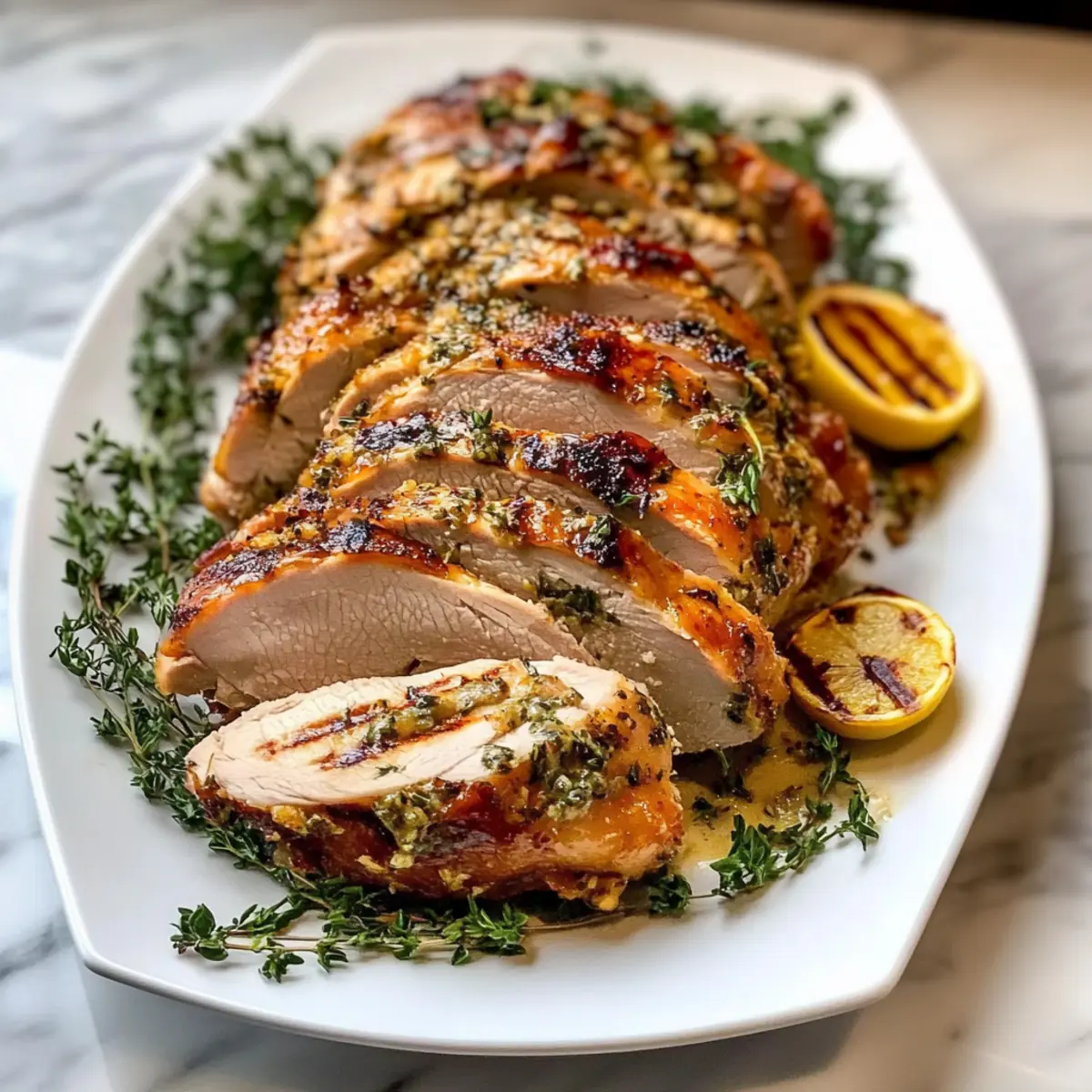 Gegrillter Kräuter-Butter-Pute Rezept für Feinschmecker 4 Grilled Herb Butter Turkey Recipe dqtcw0