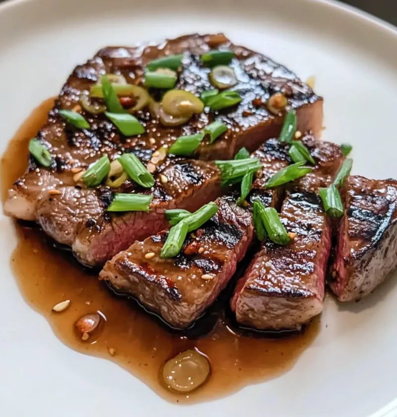 Gegrilltes Rib-Eye-Steak mit Ingwer-Teriyaki-Rezept 1 Gegrilltes Rib-Eye-Steak mit Ingwer-Teriyaki-Rezept