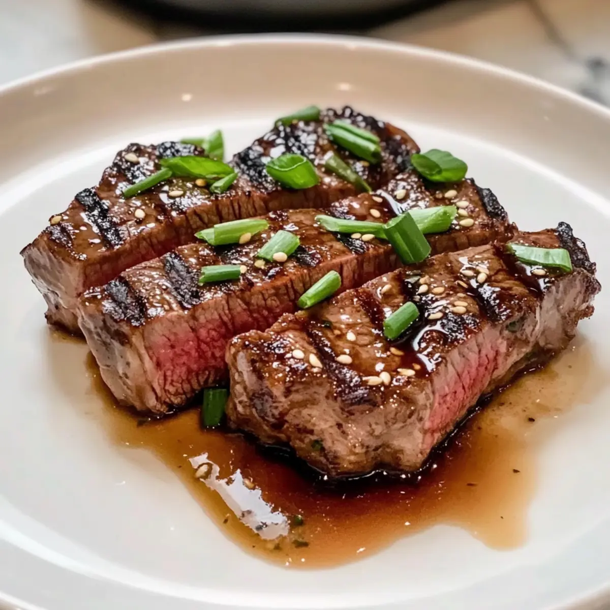 Gegrilltes Rib-Eye-Steak mit Ingwer-Teriyaki-Rezept 3 Grilled Rib Eye Steak with Ginger Teriyaki Recipe odcg4n