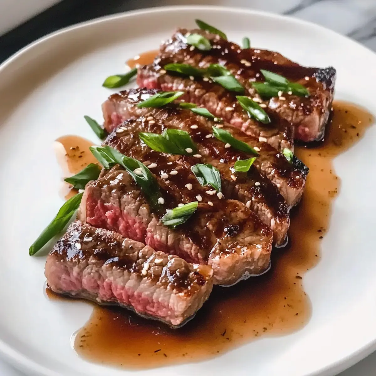 Gegrilltes Rib-Eye-Steak mit Ingwer-Teriyaki-Rezept 4 Grilled Rib Eye Steak with Ginger Teriyaki Recipe vyhnfr