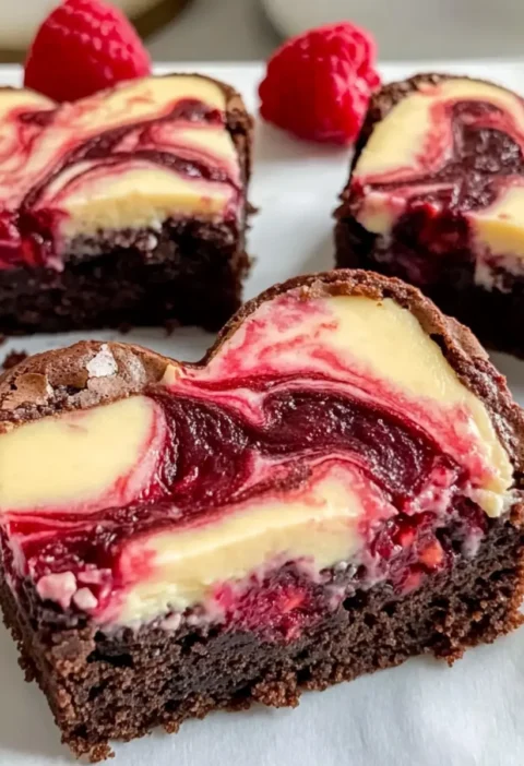 Herzförmige Brownies