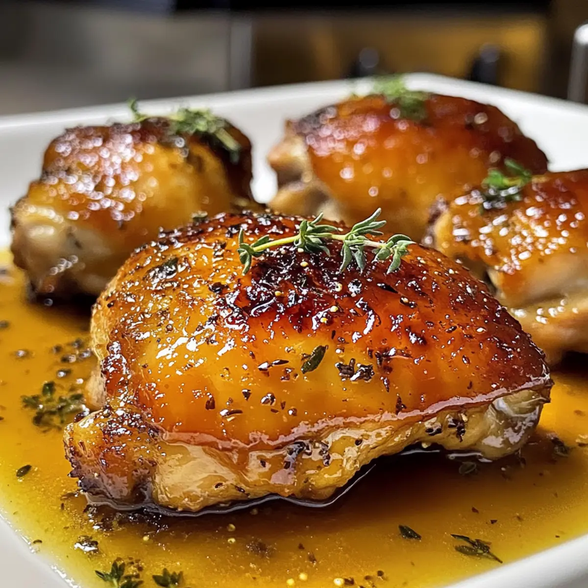 Honey Mustard Baked Chicken Thighs Recipe lq15gv