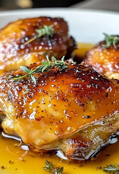 Honig Senf Gebackene Hähnchenschenkel Rezept