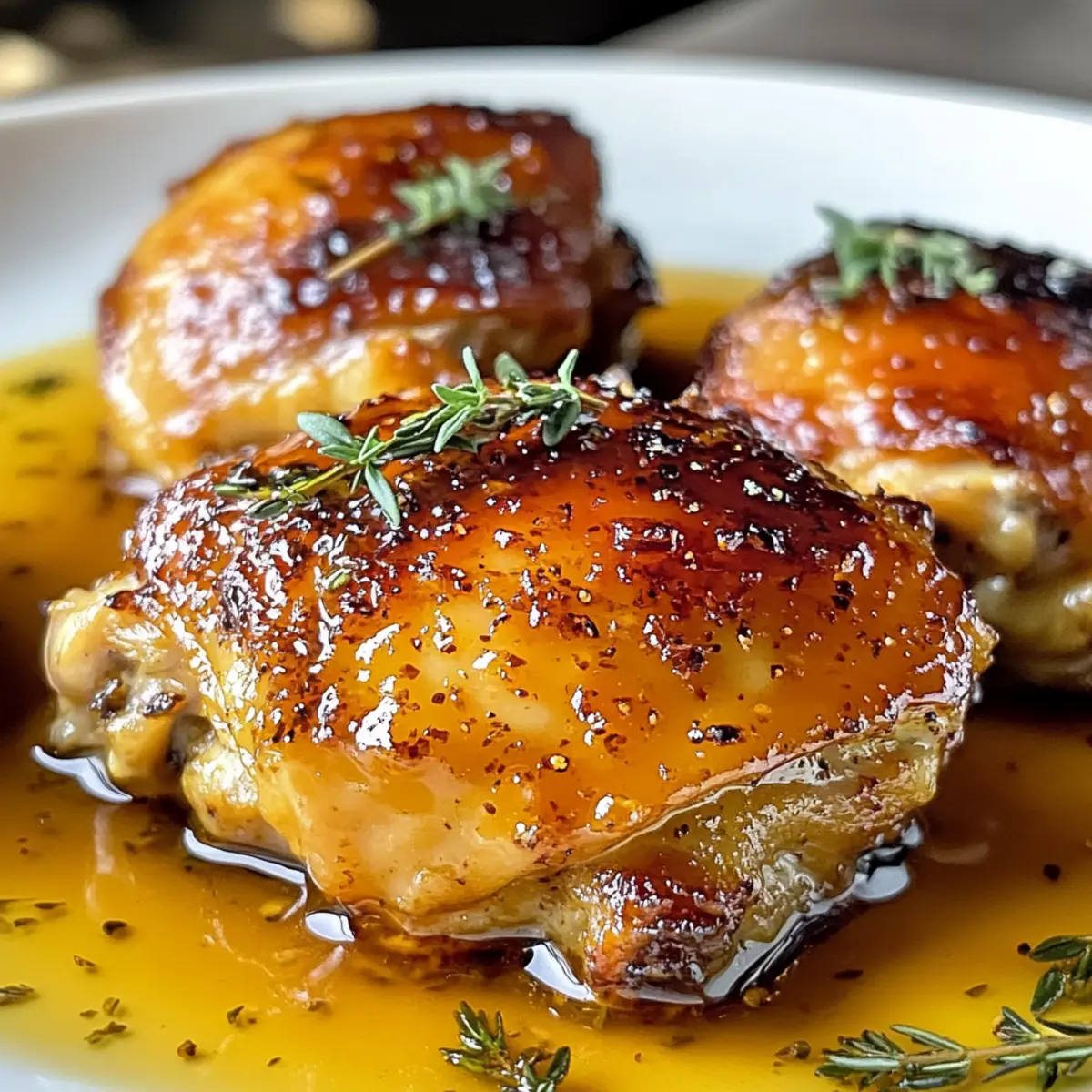 Honig Senf Gebackene Hähnchenschenkel Rezept