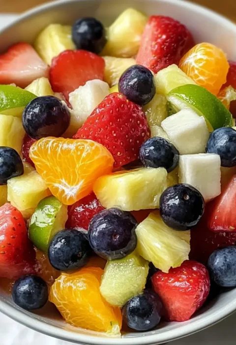 Honig-Limetten-Fruchtsalat Rezept