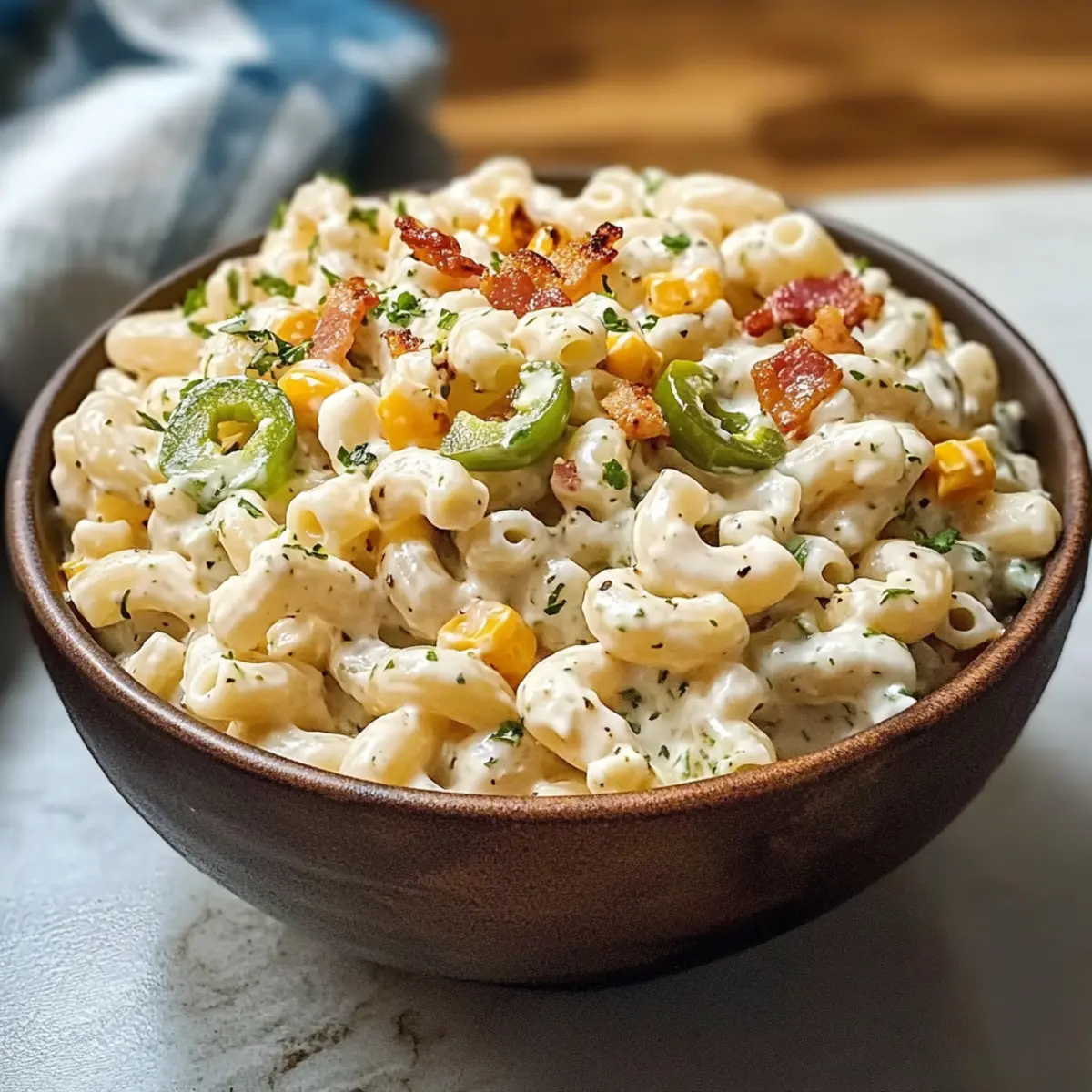 Jalapeño-Popper-Makkaronisalat Rezept für Feste 3 JalapeA±o Popper