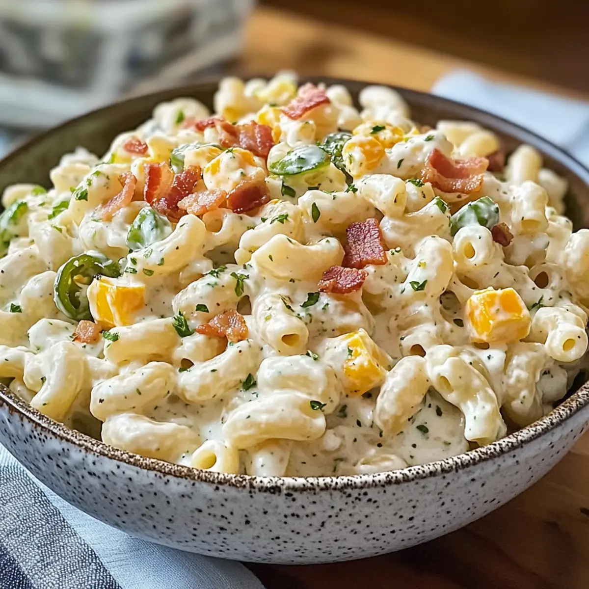 Jalapeño-Popper-Makkaronisalat Rezept für Feste 5 Jalapeño-Popper-Makkaronisalat Rezept