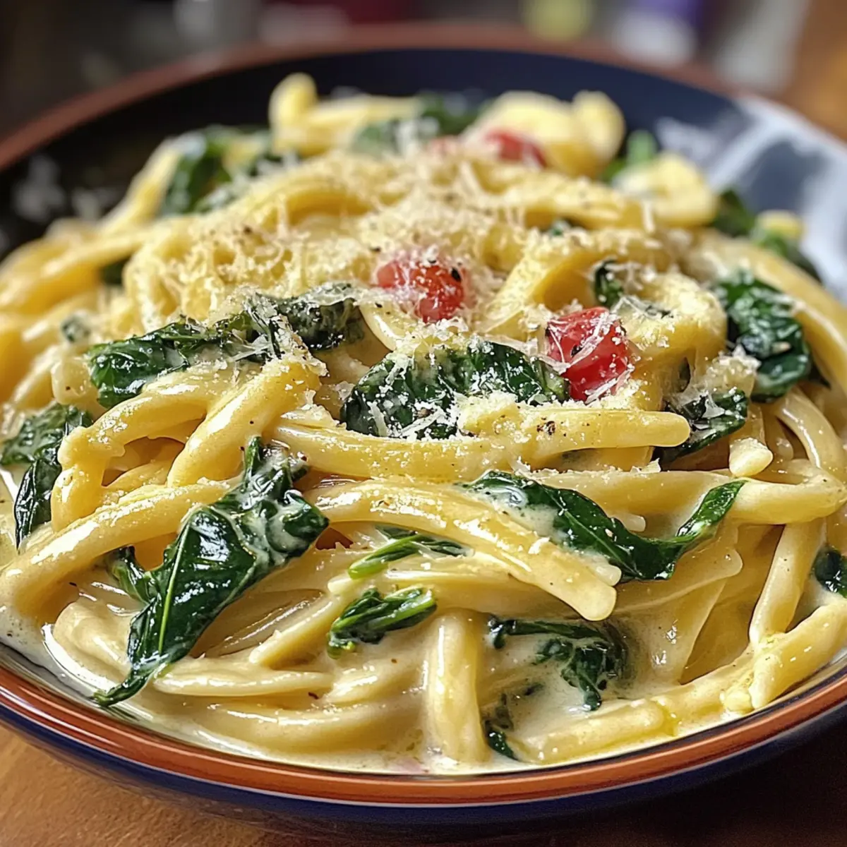 KA¤se Spinat Nudeln c7pewp