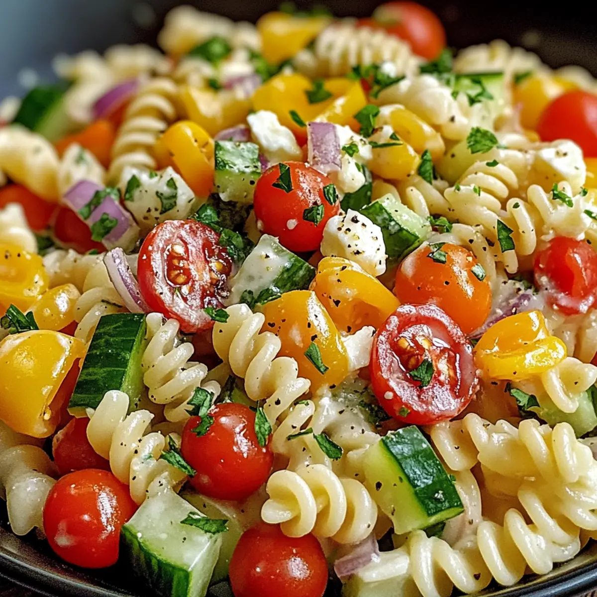 Leichter Nudelsalat Joghurt Dressing für heiße Tage 4 Leichter Nudelsalat Joghurt Dressing lj5i2w