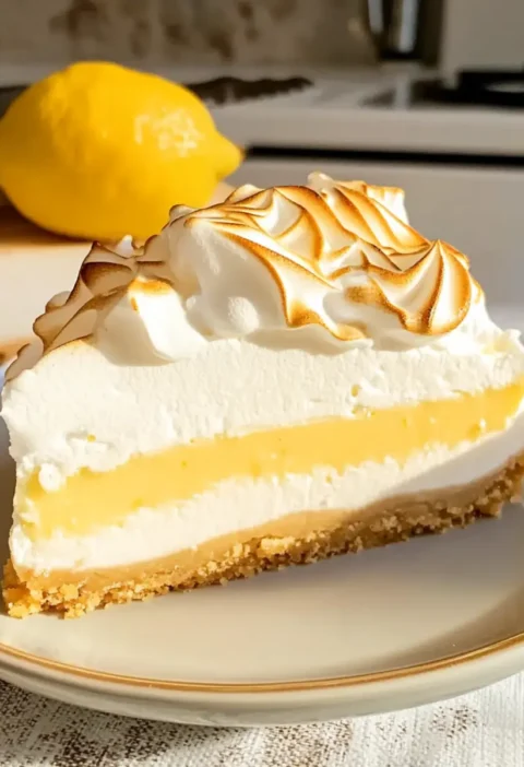 Zitronen-Baiser-Käsekuchen (ohne backen)