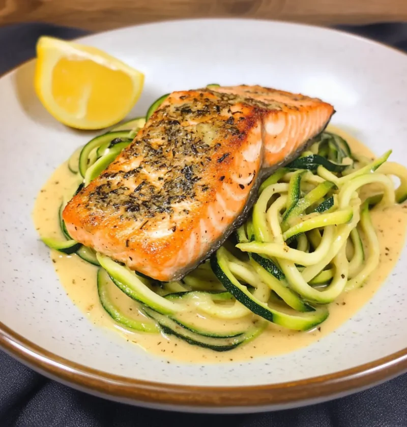 Low Carb Lachs mit Zitronen-Zoodles für jeden Tag 1 Low Carb Lachs mit Zitronen-Zoodles