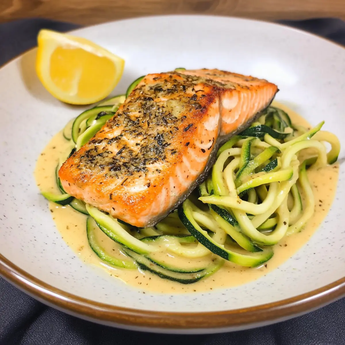 Low Carb Lachs mit Zitronen-Zoodles für jeden Tag 5 Low Carb Lachs mit Zitronen-Zoodles