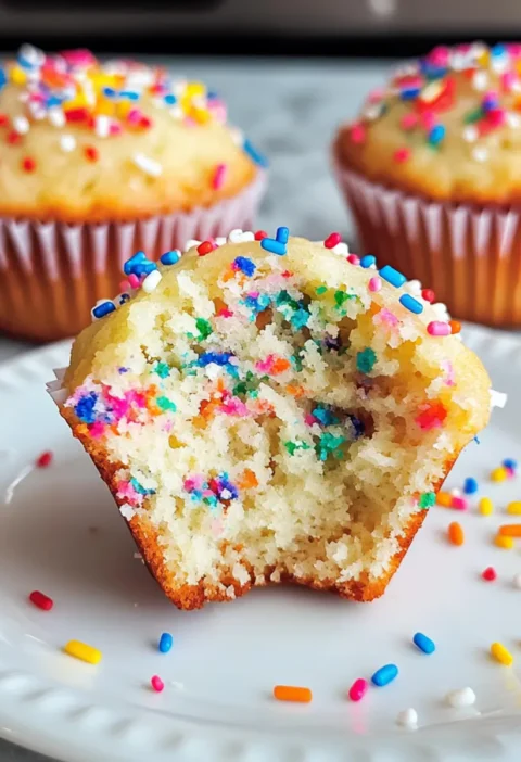 Mini Funfetti Kuchen Muffins