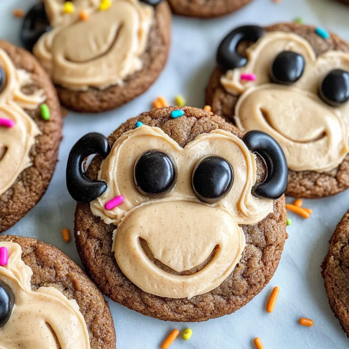 Affenkekse mit cremiger Erdnussbutterfüllung 2 Monkey Cookies gvg50a