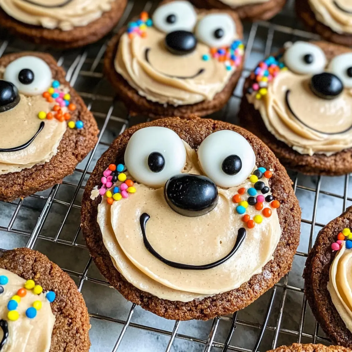 Affenkekse mit cremiger Erdnussbutterfüllung 4 Monkey Cookies wvjpwz