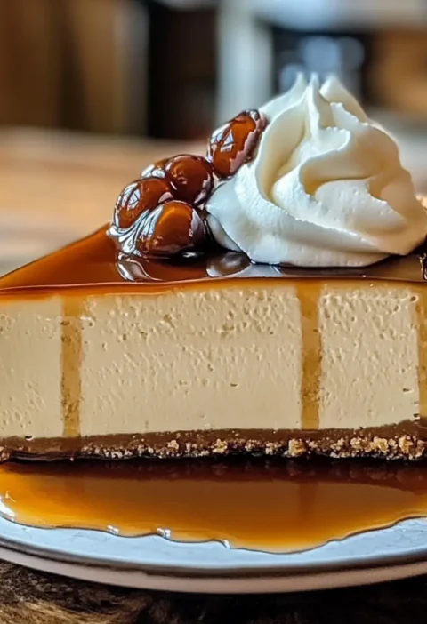 No-Bake Ahorn Bourbon Käsekuchen