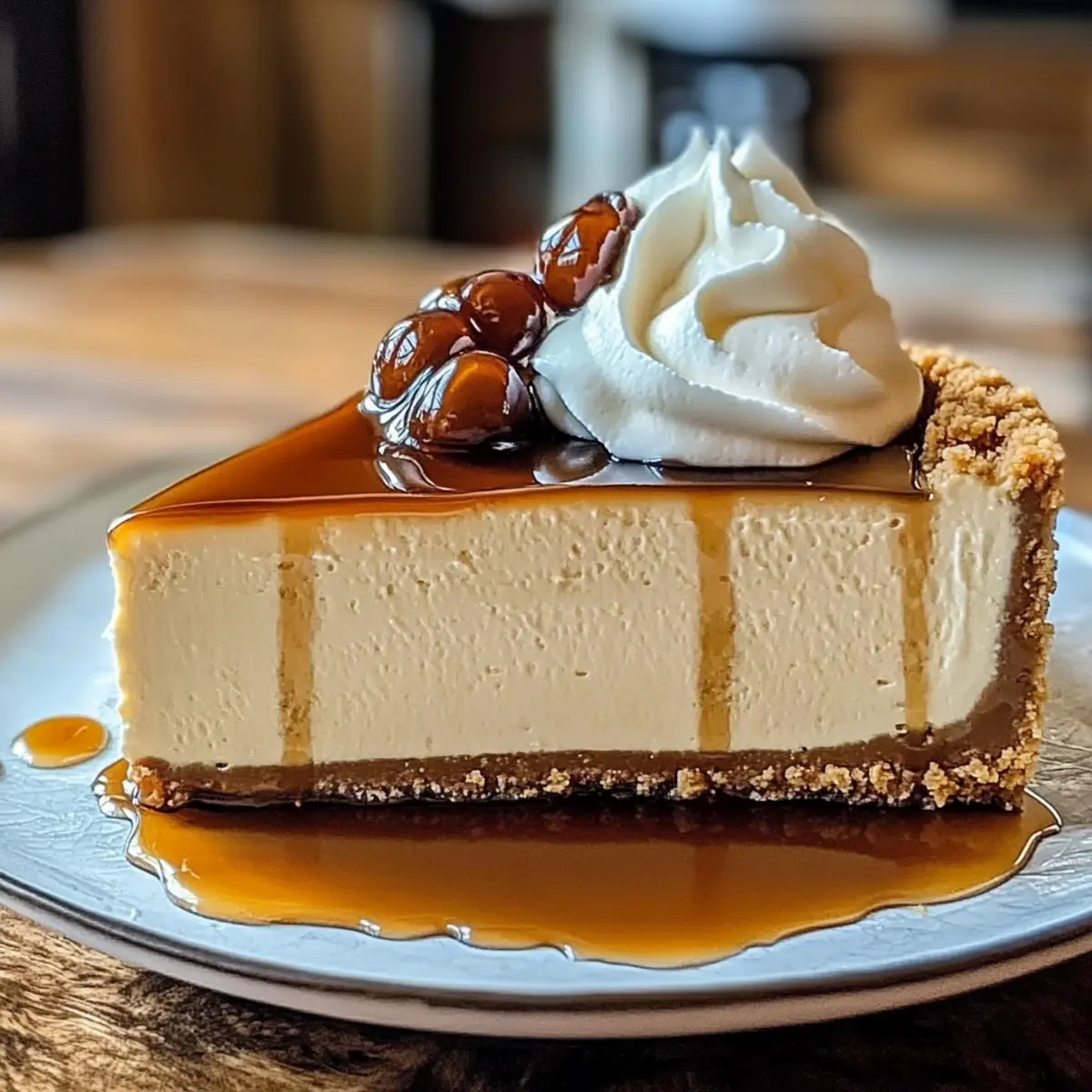 No-Bake Ahorn Bourbon Käsekuchen