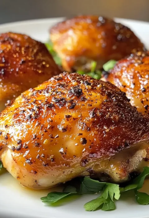 Ofen gebackene Hähnchenschenkel Rezept