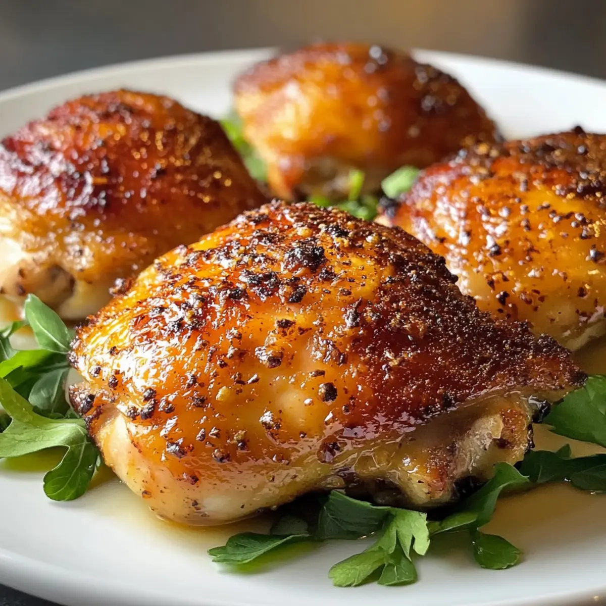 Ofen gebackene Hähnchenschenkel Rezept