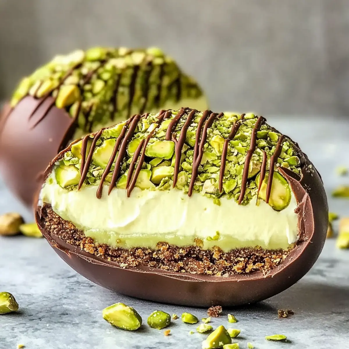 Pistazien-Oster-Ei Cheesecake ohne Backen 2 Pistachio Easter Egg Che n0amip