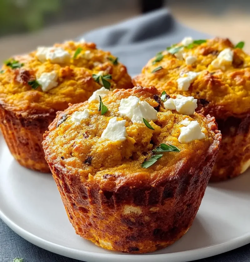 Herzhafte Kürbis- und Feta-Muffins für jeden Tag 1 Herzhafte Kürbis- und Feta-Muffins