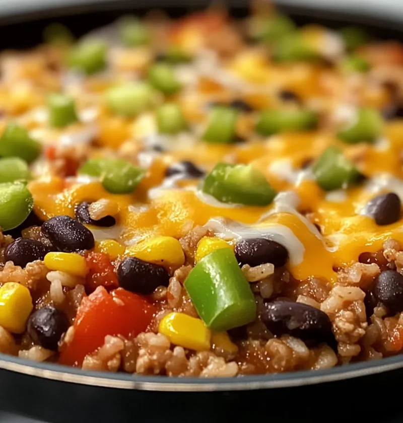 Südwest-Putenhack-Reis-Pfanne für schnelles Kochen 1 Südwest-Putenhack-Reis-Pfanne