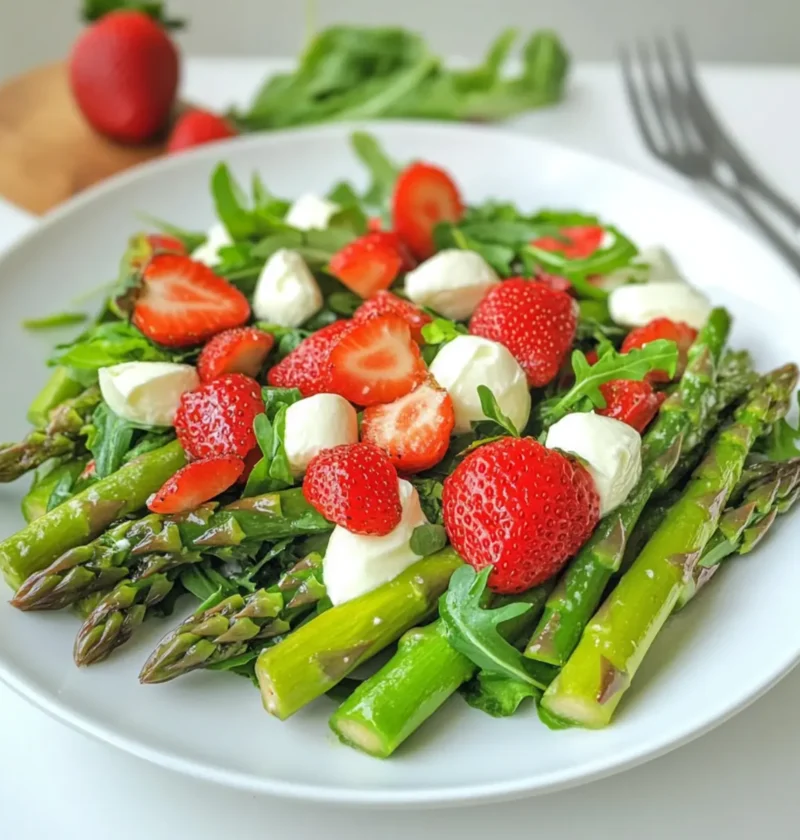 Spargelsalat mit Erdbeeren und Mozzarella – Leckeres Low Carb Rezept 1 Spargelsalat mit Erdbeeren und Mozzarella – Gesundes Low Carb Rezept zum Abnehmen