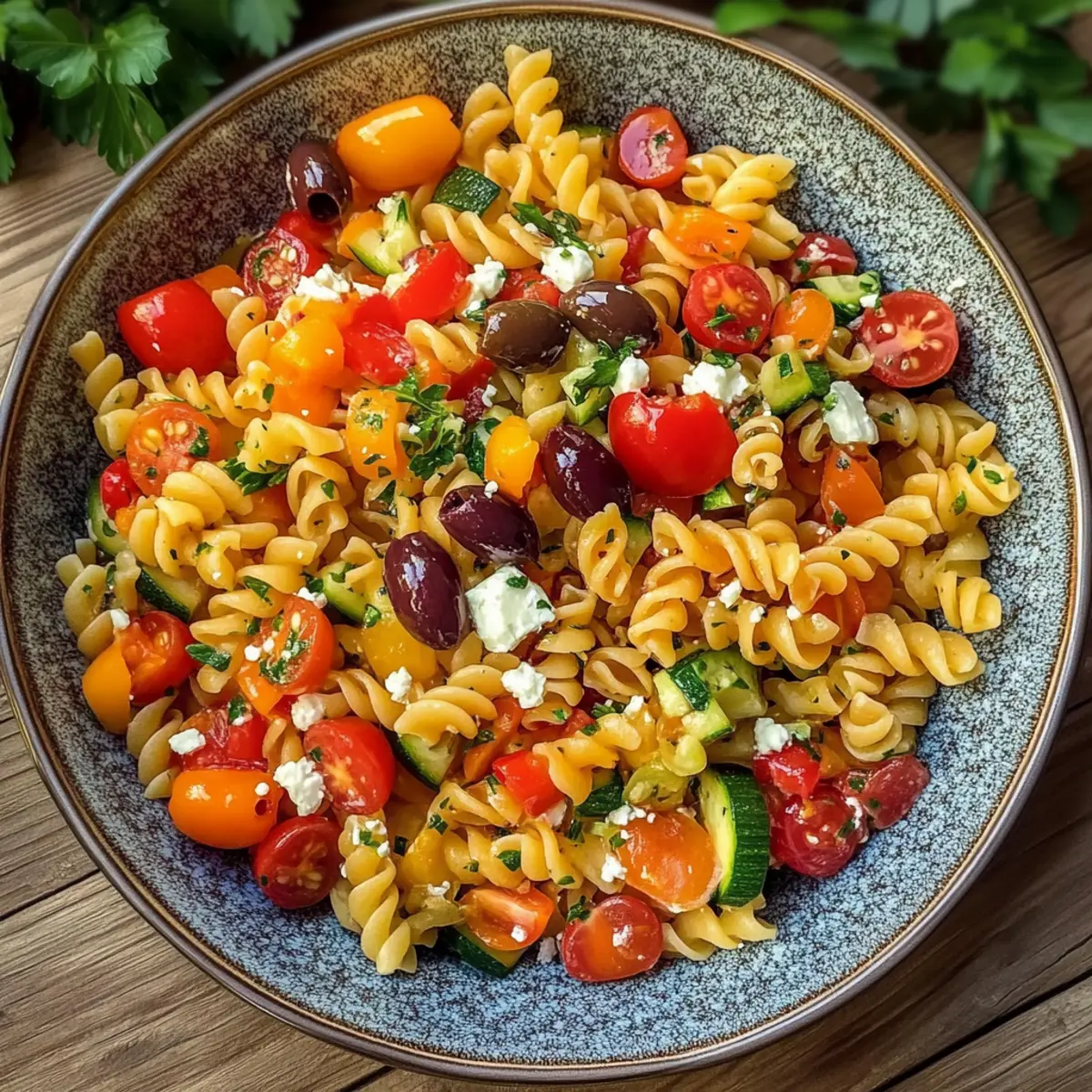 Türkischer Nudelsalat mit Gemüse