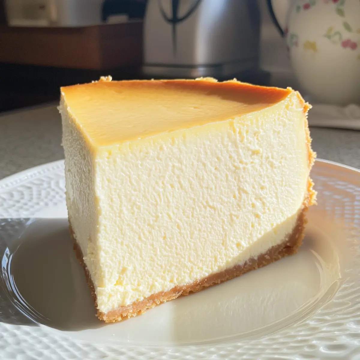 Tall and Creamy New York Cheesecake yyppsy