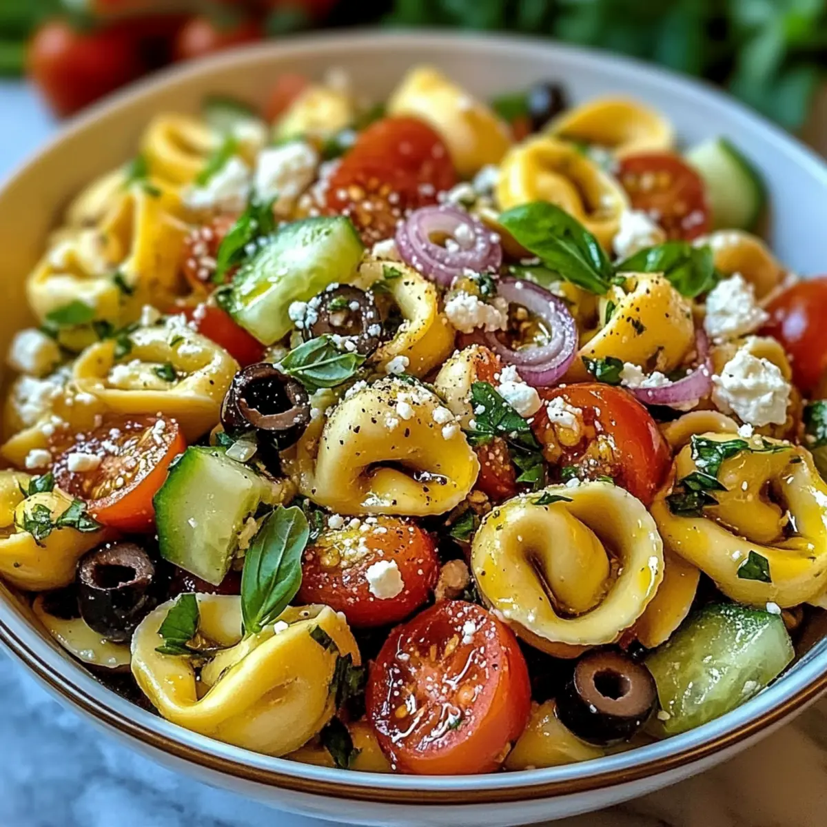 Tortellini Nudelsalat mit Honig für den perfekten Sommer 3