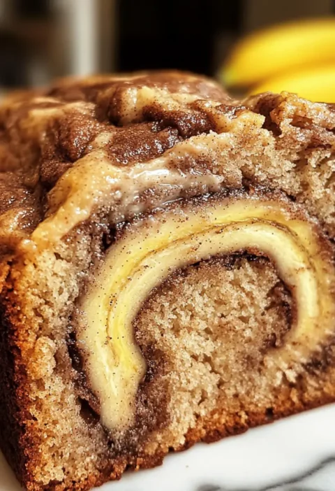 Zimtgeschwungener Bananenbrot