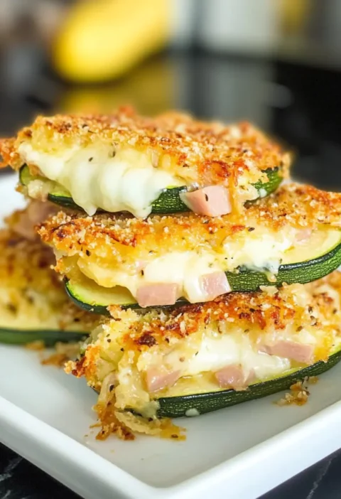 Zucchini Cordon Bleu Rezept – Knuspriger Low Carb Genuss